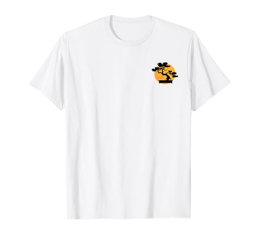 Retro Bonsai Sunset Bonsai Tree Aesthetic T-Shirt