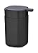 WENKO Seifenspender Davos, nachfüllbar, Badaccessoire in angesagtem All-Black Design für den trendigen Einrichtungsstil in Bad & Gäste WC, BPA-frei, Füllmenge, 350 ml, 9,8 x 13 x 7,8 cm, Schwarz matt