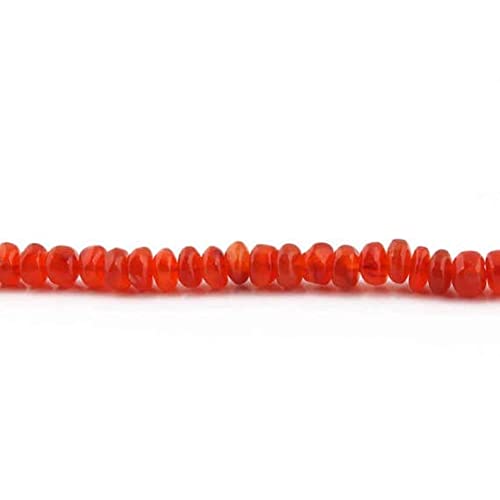 Cornaline en perles rondelles lisses LKBEADS de qualité supérieure pour colliers précieux