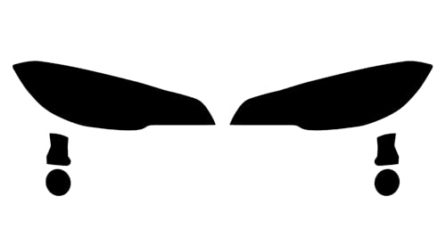 Rvinyl Headlight Protection Film Covers Compatible with Subaru Impreza 2015-2021 (WRX/STi) - Blackout Smoke