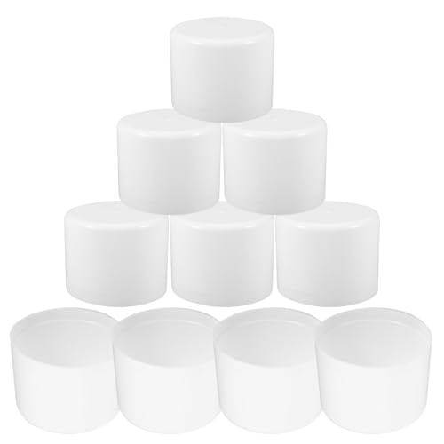 DIYEAH Aerosol Can Lid Replacement Spray Can Cap Plastic Cover for 65mm Aerosol Canister Easy Installation 10pcs White