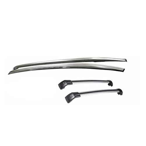 4 �̃��[�t���[�����b�N�N���X�o�[ CX-30 CX30 2020-2025 �ו��L�����A�u���b�N�A���~�j�E�� ABS �v���X�`�b�N�ɓK��(Silver and black)