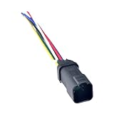 6 Pin Schwarz DT Serie Stecker Wasserdichten Stecker DT06-6S DT04-6P DT06-6S-E005 DT04-6P-E005(Male with wires)