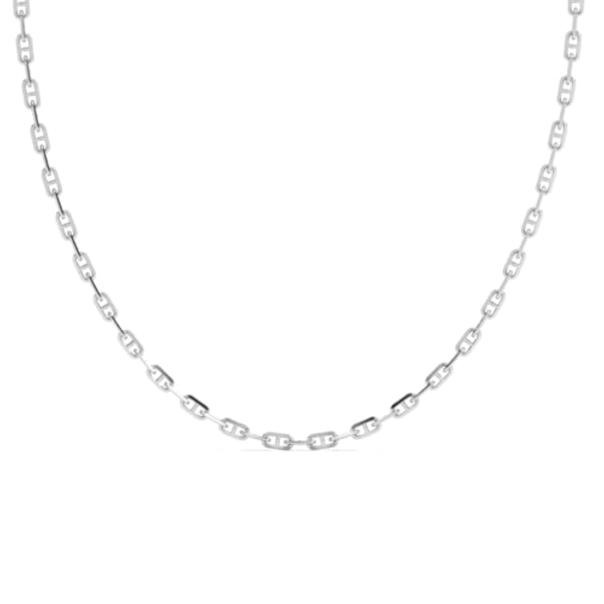 Men's 925 Sterling Silver Soren Chain Necklace, 24 Inches