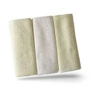 Brooklyn Bamboo | Kitchen Dish Hand Towels | Extremely Soft, Absorbent | Superior to Cotton | 3 Piece Set | 26 x 18 Inches | Yellow & White