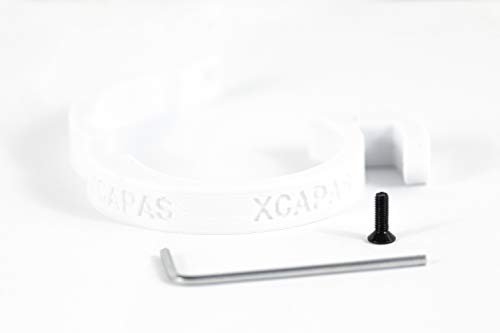 Abrazadera, Anillo de Bloqueo para Patinete Xiaomi M365/PRO Nuevo diseño Mejorado Tipo bisagra ! (Blanco)