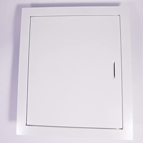 DOSPEL MAGNAT Revisionsklappe Wartungsklappe für Lüftung, Edelstahl, weiß 200x200