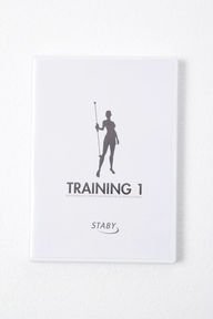 Staby Flex-Stab Trainingsgerät Professional Rot mit verstellbaren Gewichten zur Einstellung der Frequenz für ein individuelles Training mit dem Schwingstab