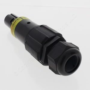#US Phase 3 Powersafe SLD-1-BK-S120-M40A Female Drain Line 1 Black Set Screw 15-23mm