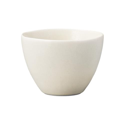 エールネット(Ale-net) 湯呑 煎茶碗 千茶碗 8.2×6cm 190cc アイボリーゆらぎカップ 食洗機対応 電子レンジ対応 美濃焼 日本製