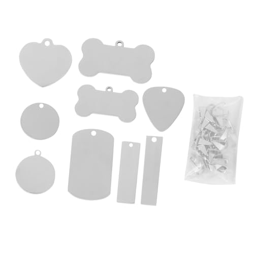 Médaille Personnalisable Facile à Estamper Holibanna - Lot de 24 Pendentifs Vierge Durables