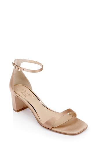 Jewel Badgley Mischka Reese Simple Block Heel Sandal2