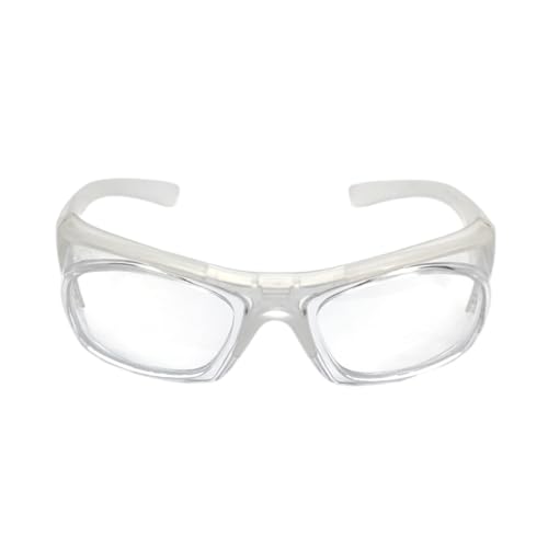 Image of THUNDERSTORM Safety Goggles Eye Protection Anti Pollution Eyewear For Multipurpose Use In Riding Motorcycle Cycling Scratch Resistant UV Protected Safety Glasses for Men & Women (Matte White Frame)