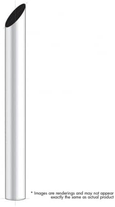 United Pacific M1-8-048 - Exhaust Stack Pipe - 8" Mitred Plain Bottom Exhaust - 48" L