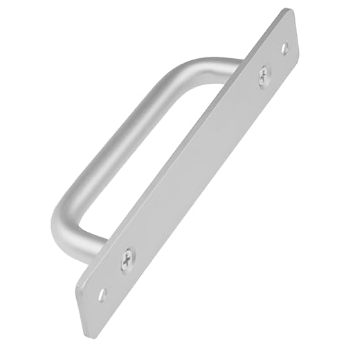 DDHOMIN 2 PCS Silver Aluminum Alloy Closet Door Handles with Screw Holes - Image 2