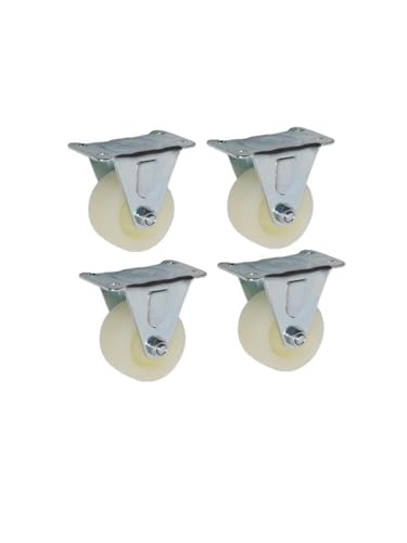 Roulette fixe industrielle en PP blanc de 2 pouces pour chariot électrique