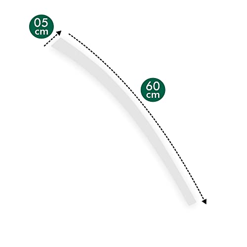 Régua Curva de Alfaiate Modelagem 1123 Acrílico Costura 60x5cm