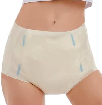 InControl - Transparent Seamless Latex Incontinence Briefs (Medium)
