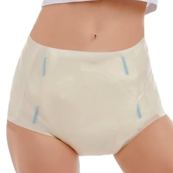 Incontrol Pantalon latex transparent, couche-culotte, grand