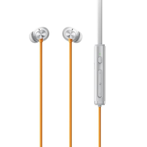 Image of Compatible with Realme 5 ANC Wireless Neckband with Active Noise Cancellation, Deep Bass Driver, Comfortable Wear(Dawn Silver)