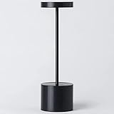lamparas sobremesa altas [Lámpara de mesa sin cables] El aspecto simple y único combina el encanto de la modernidad y de la moda. Todo está hecho de aleación de aluminio metálico y el color no cambiará incluso si se utiliza durante mucho tiempo. Carga USB universal, el cable de alimentación USB es largo 59 pulgadas, fácil de conectar al puerto USB (incluidos portátiles, ordenador, alimentación móvil, tomas de pared, paneles de alimentación) y puede cargar y colocar directamente la bombilla.