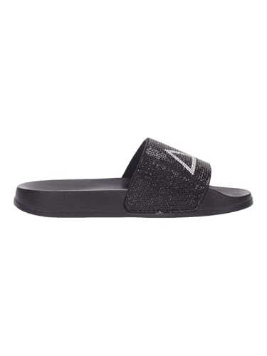 Sandales Sun68 femme noires t37 claquettes ciabatta paillettes