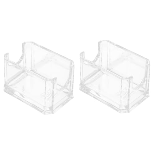 Cabilock 2pcs Tea Bag Organizer Container Elegant Storage Case for Tea Bags Sugar Packets Sweeteners Compact Design for Home Office Practical Multi Function Holder