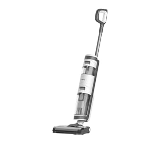 Tineco iFloor 3 Plus, kabelloser Nass-Trockensauger mit Akku, Wischen & Saugen gleichzeitig, Hartbodenreinigung mit Tierhaarfilter, Zeitersparnis, Selbstreinigung, 2 Bürsten, Grau/Weiß