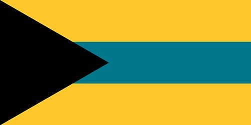 Drapeau Large Bahamas 1973 Anthony Wagner mur vide décoré avec ce pavillon rare