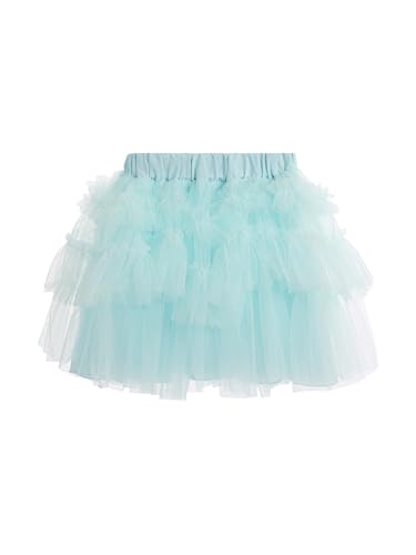 Kaerm Toddler Baby Girls Skirt Shorts Layered Tulle Princess Tutu Skirts for Summer Casual Wear Blue 6-7 Years