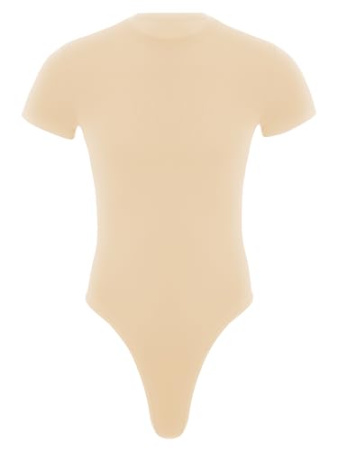 Mens Short Sleeve Shirt One-Piece Leotard Bodysuit Romper Snappies Button Down Pajamas3