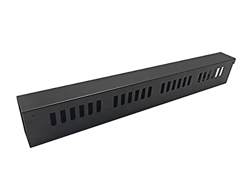 Monoprice 1U Metal Rackmount Cable Management Panel - 1.58 Feet - Black - image 3