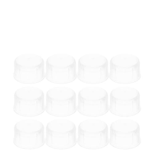 Amosfun 12pcs Cocktail Shaker Lids Replacement Plastic Shaker Cup Caps 40mm