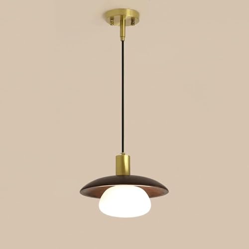 Lampe suspendue compacte en cuivre pour éclairer les petits espaces