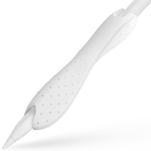 ELETIUO Grip Apple Pencil Pro�A��1����/��2����AUSB-C���f���ɑΉ� ����~�߃e�N�X�`���ی�V���R���X���[�u�J�o�[ �l�ԍH�w�Ɋ�Â����f���A���w�b�h�f�U�C�� ���C�[�d �_�u���^�b�v �z���C�g