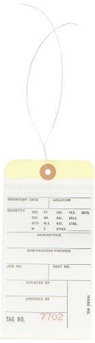 Etiquetas de inventario con alambre Aviditi G15163 para un control de stock sin errores