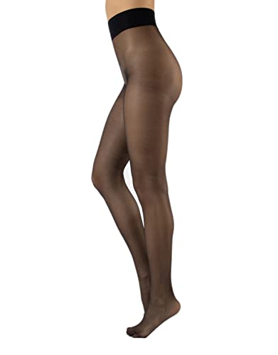 Image of CALZITALY Sheer Tights, Floral Print, Animal Print | 20 DEN, Black, Skin, Suntan, S, M, L, XL, Made in Italy