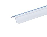 Randall Manufacturing Co., Inc | Plastic Angle | Corner Guard | Molding | Clear Plastic | 4 Feet Long | ¾” x ¾” Even Sides | .1” Thick | Seamless & Efficient Fit