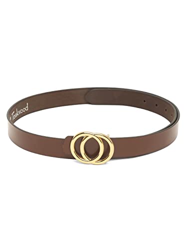 Image of TEAKWOOD LEATHERS Leather Belt for Women Belts Regular Fit Casual Formal Dress Jeans & Fashion Ladies Belts for Women Belts Regular Fit Belt Any Season | Fashion Belt for Women | T BT W 01