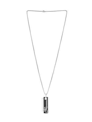 Image of Yellow Chimes Chain Pendant for Men Fashion Black Silver Pendants For Men |Shaped Pendant Necklace | Stainless Steel Chain for Men | Accessories for Men | Birthday Gift for Men & Boys
