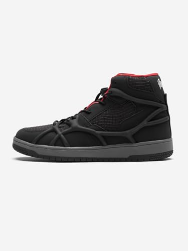 Image of The Souled Store Venom: Symbiote Men and Boys Black Lace Up High Top Sneakers