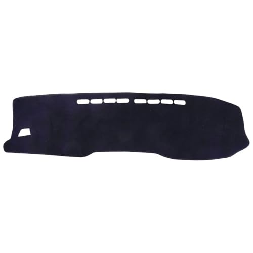 Housse de tableau de bord haut de gamme en polyester noir pour Toyota Hilux RHD