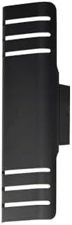 Lightray - 16W 2 LED Outdoor Wall Mount in Modern Style-17.25 Inches Tall and 5 Inches Wide-Black Finish