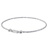 Phiten Titanium Classic Necklace - Sports Necklace Permeated with Aqua-Titanium Technology for Neck and Shoulder Tension - Elastomer Core with Micro Titanium Spheres - White,18 Inch