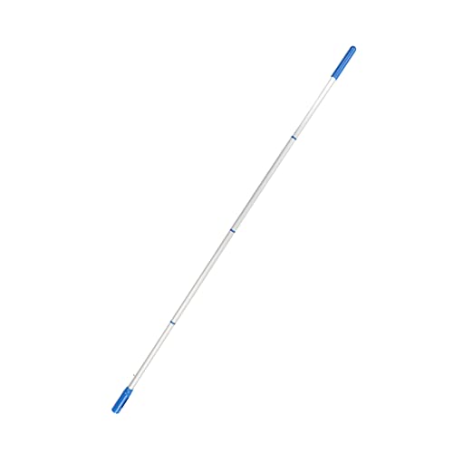 Mastro telescópico de piscina de 4 seções, haste de limpeza de piscina de alumínio de 1,6 m, acessór