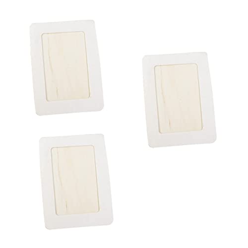 HOLIDYOYO 3pcs Wooden Picture Frame for Boys and Girls Desk Photo Holder Diy Frame Home Decor Idea