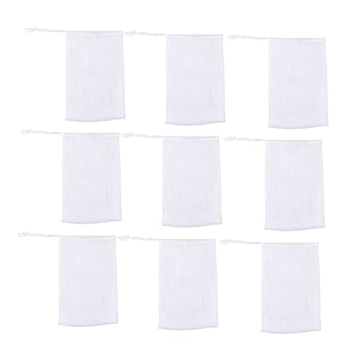 Healeved Nylon Soap Foaming Net 20pcs Set Double Layer Shower Cleansing Foaming Nets for Handmade Soap for Bathing and Facial Cleaning
