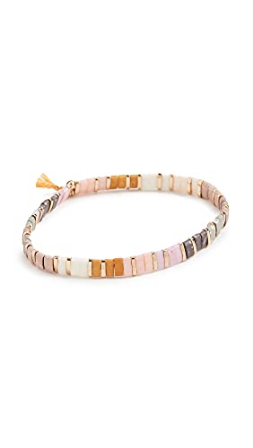SHASHI Women's Tilu Bracelet, Blush, Gold, One Size SHASHI Women's Tilu Bracelet, Blush, Gold, One Size