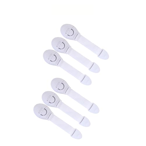 BabySafeHouse Safety Lock for Cabinet, Drawer, Fridge, Cupboard for Child & Infant Safety, Furniture Latch with 3M Adhesive (Pack of 6) (White) (B07KPG92RX) Amazon Price History, Amazon Price Tracker
