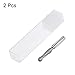 HARFINGTON 2pcs Ball Nose End Mill 6mm Diameter 25mm Cutting Length 6mm Shank High Speed Steel 2 Flutes Spiral Upcut CNC Router Bits